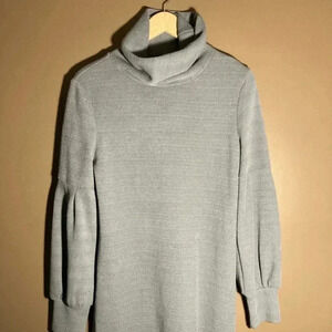 Akira  knit ribbed dress sweater pale blue